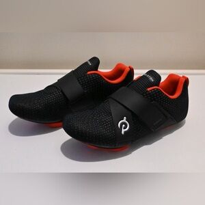 Peloton Cycling Shoes EU 39 (Women’s ~8–8.5) Black/Red Clip-In Spin Shoes